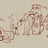 Anon Family_Guy McFarlane_Death_Pose Monochrome Naser reed Ripley_(Fang's_dad) Spanish_Text Uncle_Moe // 4096x2068 // 423.2KB
