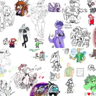 Aggie Amber Amogus Anon crossover dino_nuggets Fang Musical_Instrument Olivia Original_Character reed Smoking Spanish_Text Tracy trish Tusk Video_Game // 2048x1152 // 543.9KB