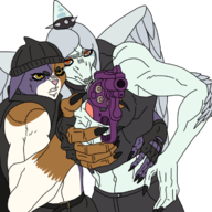 Anime Color crossover Fang Jojo's_Bizarre_Adventure transparent // 806x720 // 328.6KB