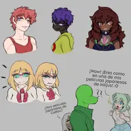 Anon Color Dino_Anon Fang Humanized Naomi reed Rosa Spanish_Text Stella trish // 2048x1975 // 250.3KB