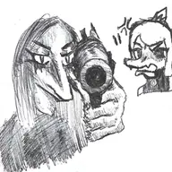 Fang Genderswap gun maleFang Monochrome // 1001x799 // 819.3KB