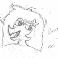 Monochrome Rosa sketch // 355x299 // 37.4KB