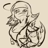 black_and_white Front-Facing I_Wani_Hug_That_Gator Mia Monochrome Parasaurolophus // 2100x2500 // 858.8KB