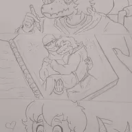 Baryonyx black_and_white Blushing comic glasses I_Wani_Hug_That_Gator Inco Monochrome Olivia // 640x1046 // 54.6KB