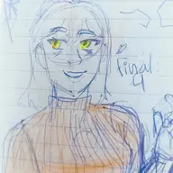 Ending_4 Fang Front-Facing Humanized real_life sketch // 1671x2048 // 418.3KB