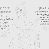 black_and_white Fit Genderswap glasses maleNaomi Monochrome Naomi Parasaurolophus // 2800x2200 // 917.3KB