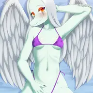 Bikini Blushing Color Fang Pterodactyl Swimwear // 1240x1754 // 772.1KB