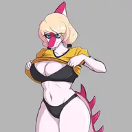 Alternate_Outfit Bra Color I_Wani_Hug_That_Gator Mia panties Parasaurolophus // 3080x3508 // 372.4KB