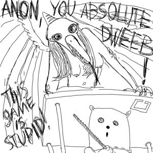 Anon black_and_white Fang Monochrome // 1000x1000 // 509.2KB