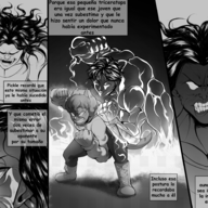 Baki comic crossover Monochrome Spanish_Text text trish // 2400x1900 // 1.8MB