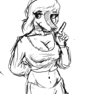 Background_Character Monochrome sketch Stacy // 518x553 // 64.2KB