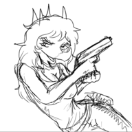 gun Monochrome Rosa sketch // 475x459 // 45.5KB