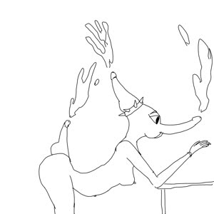 black_and_white Breasts Cum Fang Monochrome oh_god_oh_fuck Penis // 4000x4000 // 1.1MB