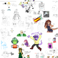 Aggie Anon Background_Character Color Doomer_Anon Doomer_Fang Fang Judee Naomi Naser Olivia Original_Character Rosa Sage schizo-chan Stacy Stella Stella.exe Stephanie trish Wall_Stella // 3000x3000 // 2.1MB