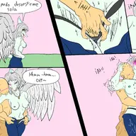 Anon Breasts Color comic Ending_4 Fang Piercing Sex Spanish_Text // 3840x2160 // 2.5MB