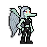 Color Fang Pixel_Art Pterodactyl // 1080x1080 // 19.1KB