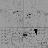 Anon comic crossover Fang Monochrome pepe trish // 2788x3847 // 1.9MB