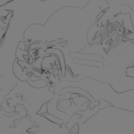 Anon Background_Character dino_nuggets Doomer_Fang Ending_1 Ending_2 Ending_3 Ending_4 Fang Judee Monochrome Original_Character Theresa // 1154x736 // 115.1KB