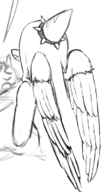 black_and_white Fang Monochrome // 421x747 // 130.8KB