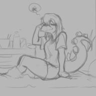 Monochrome sketch Stella // 823x572 // 77.0KB