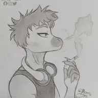 Monochrome reed Smoking // 1946x2048 // 433.3KB