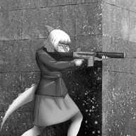 Alternate_Outfit gun Monochrome Naomi Parasaurolophus // 1600x900 // 590.0KB