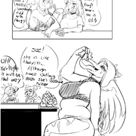 comic dino_nuggets Fang Fat Monochrome Rosa Stella // 2046x2661 // 1.4MB