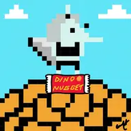 Color dino_nuggets Fang Pixel_Art // 1080x1080 // 94.3KB