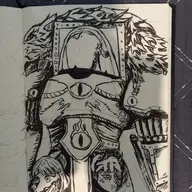 Anon crossover Monochrome Warhammer_40k // 1536x2048 // 640.6KB