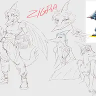 crossover Original_Character sketch // 3531x2121 // 2.5MB