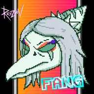 Color crossover Fang Pixel_Art // 2384x2368 // 849.5KB