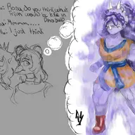 Anime crossover Dragon_Ball Rosa sketch Stella trish // 4000x3000 // 1008.9KB