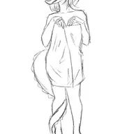 Monochrome Naomi sketch // 1536x2048 // 149.5KB