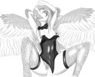 black_and_white Breasts Bunnysuit cosplay Fang Monochrome Penis Piercing pubes Pussy Sex // 1297x1047 // 1.1MB