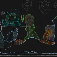 Anon dino_nuggets Fang Mango Naser Ripley_(Fang's_dad) Samantha_(Fang's_mom) sketch // 2048x929 // 404.7KB