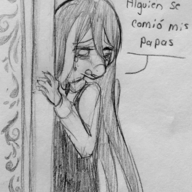 Azura Monochrome Original_Character sketch Spanish_Text text // 1296x1861 // 1.7MB