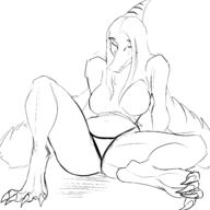 Fang Feet Monochrome // 3500x3532 // 1.5MB