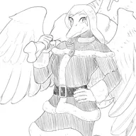 Christmas Fang sketch // 2800x3550 // 842.4KB