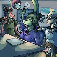 Brachiosaurus Color Damien Dilophosaurus I_Wani_Hug_That_Gator Inco Liz Olivia Vinny // 2000x2154 // 1.3MB