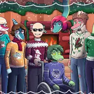 Ben Brachiosaurus Christmas Color Damien Dilophosaurus Holiday I_Wani_Hug_That_Gator Inco Liz Mia Olivia Parasaurolophus // 3300x2500 // 1.7MB