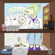 Alcohol Color Stegosaurus Stella // 2140x2134 // 1.5MB