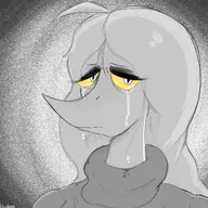 Monochrome Original_Character Tarja_(Judee's_mom) Tears // 3000x2500 // 1.9MB