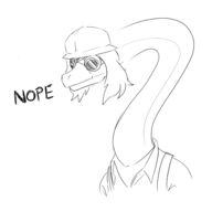 Brachiosaurus cosplay I_Wani_Hug_That_Gator Liz meme Monochrome sketch Team_Fortress_2 Video_Game // 476x492 // 48.5KB