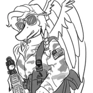 gun Monochrome Pterodactyl Samantha_(Fang's_mom) sketch // 2084x2537 // 1.0MB