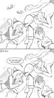 Anon black_and_white comic Fang Monochrome reed trish Wurm_Drama // 1074x1942 // 1.1MB