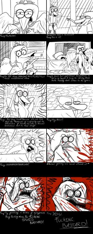 Color comic crossover Fang Film meme Naser // 1440x3600 // 1.1MB