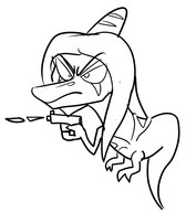 black_and_white Fang Monochrome // 521x594 // 54.7KB