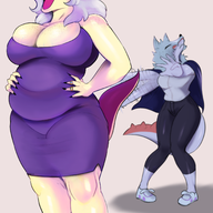 Alexandria_(Naomi's_Grandmother) Breasts Color Fat Naomi Original_Character Parasaurolophus // 1510x2198 // 1.7MB