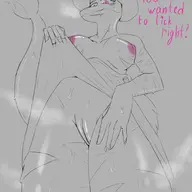 Breasts Everly Monochrome Original_Character Pussy Raptor // 3000x4000 // 402.4KB