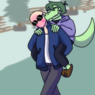 2d Anthro Color gator hug I I_Wani_Hug_That_Gator Inco Olivia Scales that wani // 1200x1200 // 627.7KB